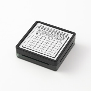 Midori Paintable Stamp Pre-inked Calendar